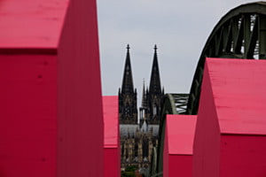 Blick  zum Kölner Dom