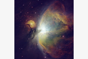 Orionnebel in Hubble-Palette