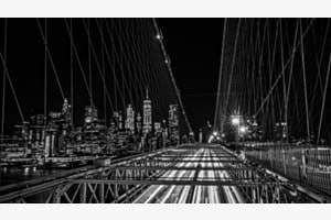 Brooklyn bridge by night