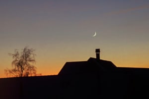 Mond Silhouetten Mond Silhouetten
