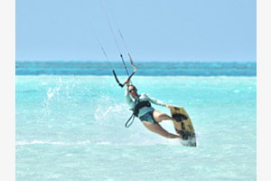 Kitesurfen im Südseeparadies Kitesurfen im Südseeparadies