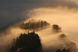 "brennender Nebel" am Passwang