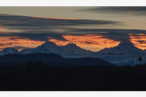 Berg Wolken