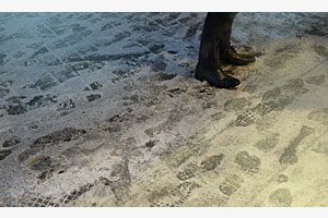 Spuren im Schnee