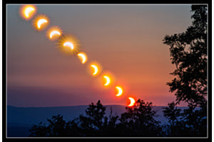 Glühende Sonne trotz Finsternis