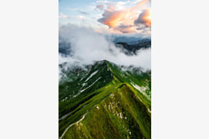 Wandern auf den Wolken