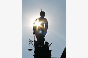 Sun Spot at Justice Sculpture