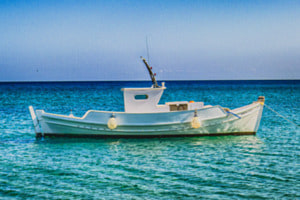 Fisherboat at the Mediterranean