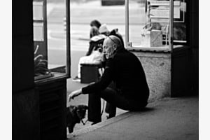 A man and his dog A man and his dog