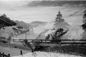 Skitag (Berghaus, Piste, Panorama) mit Nikon FA