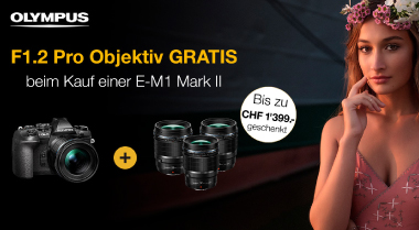 Olympus E-M1 Mark II + gratis F1.2 Pro Objektiv