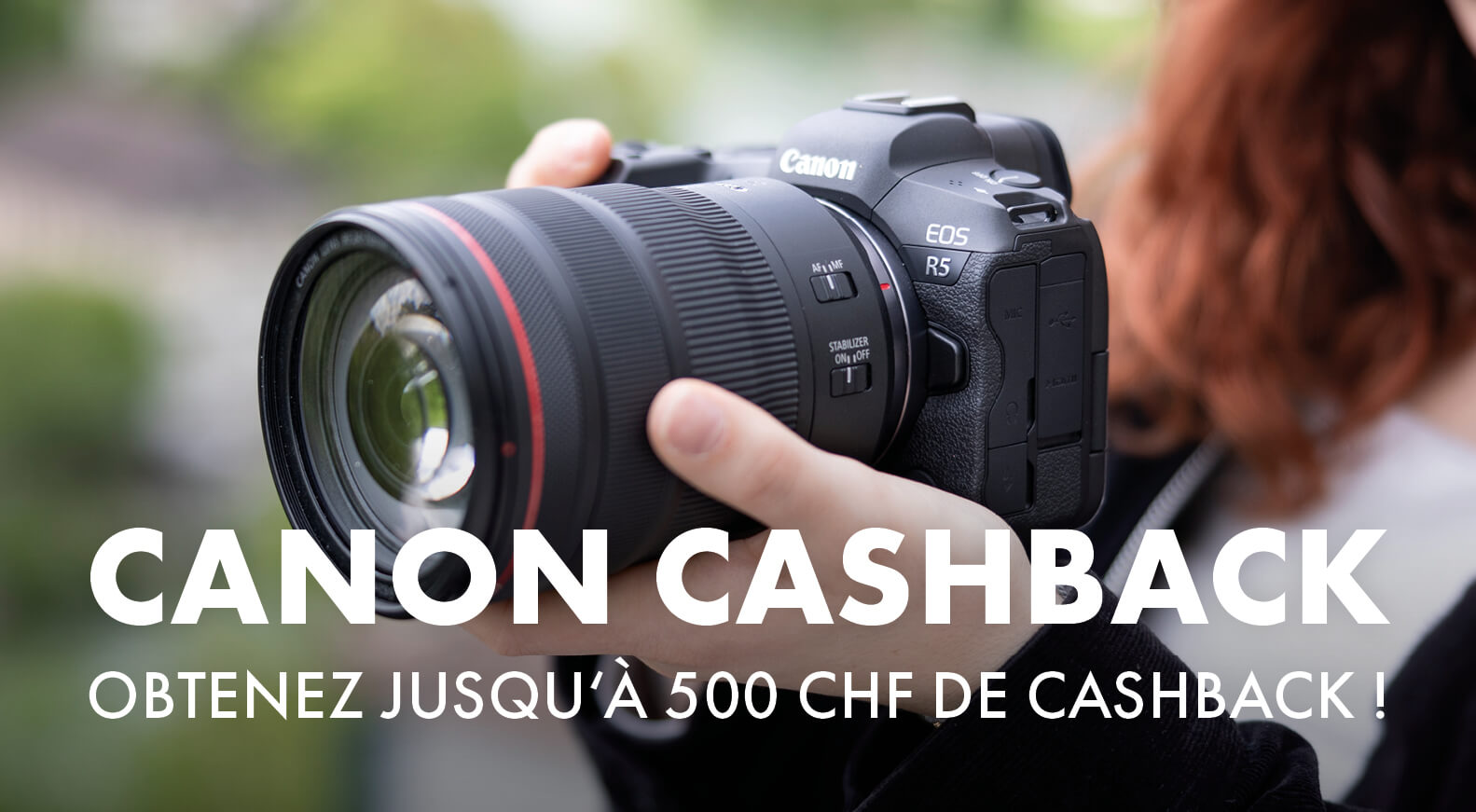 Cashback d'été Canon - assurez-vous jusqu'à 500 CHF de cashback !