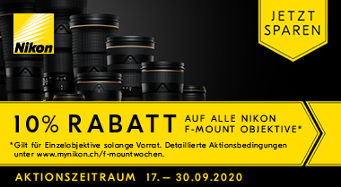Nikon F-Mount 10% Rabattwochen 
