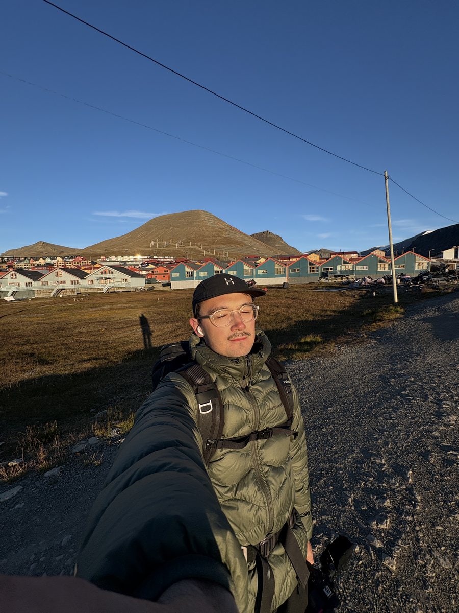 Lukas Bigler in Longyearbyen