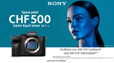 CHF 500.- sparen beim Kauf einer Sony A7R IV